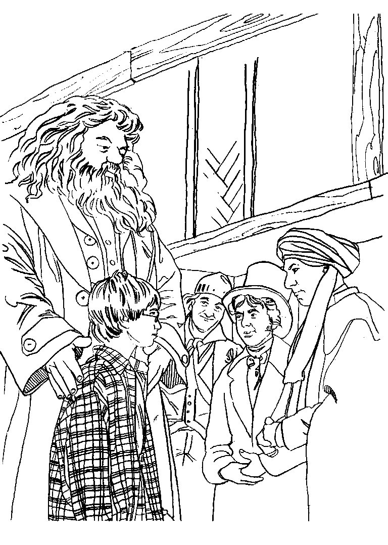 Plansa de colorat cu Harry Potter 72 174